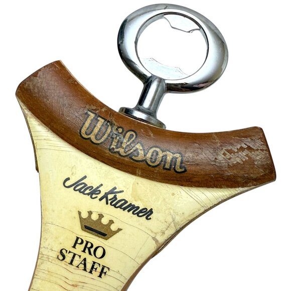 Vintage Tennis Racquet Bottle Opener Wilson Jack Kramer Barware Gift - Picture 2 of 7